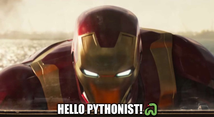 Iron man says hello